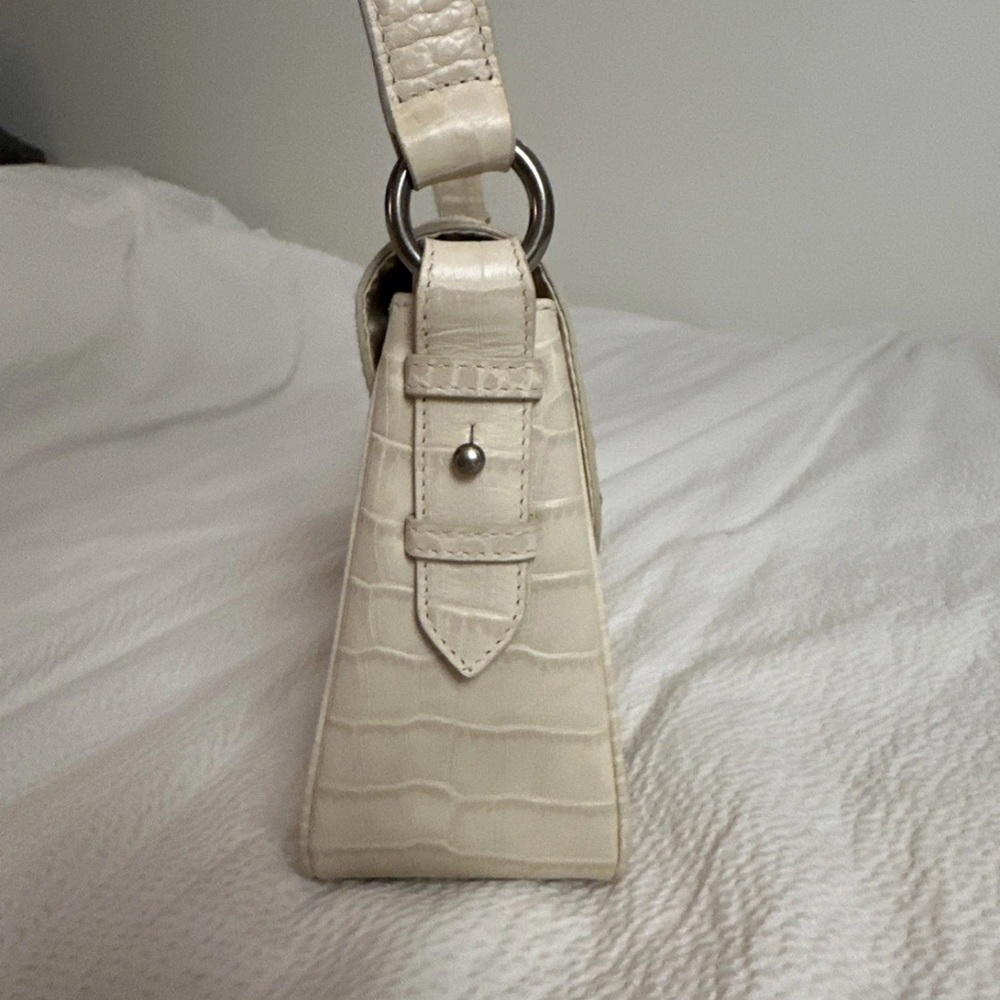 Lauren Ralph Lauren Ivory Shoulder Bag Snakeskin Print - Picture 3 of 8